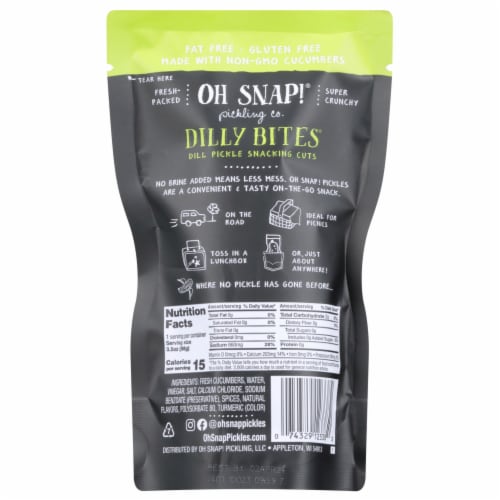 Oh Snap!® Dilly Bites® Pickles Perspective: back