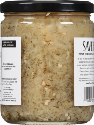 Saverne® French Dill Organic Artisan Sauerkraut Perspective: back
