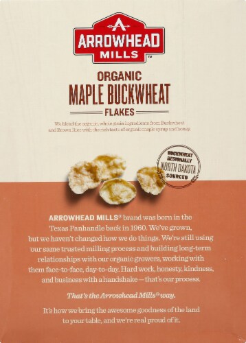 Arrowhead Mills Maple Buckwheat Flakes Organic Cereal Perspective: back