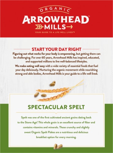 Arrowhead­ Mills™ Spelt Flakes Organic Cereal Perspective: back