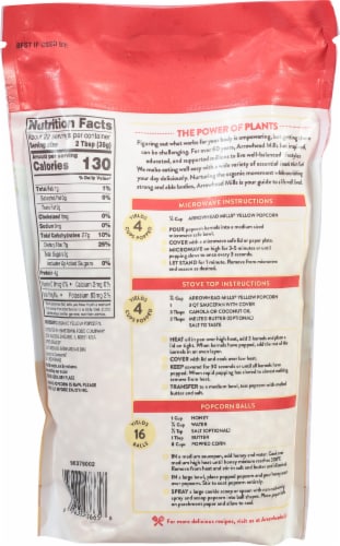 Arrowhead Mills™ Whole Grain Organic Popcorn Perspective: back