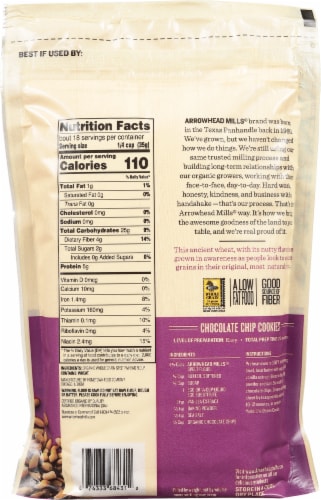 Arrowhead Mills Organic Spelt Flour - 22 Ounces Perspective: back