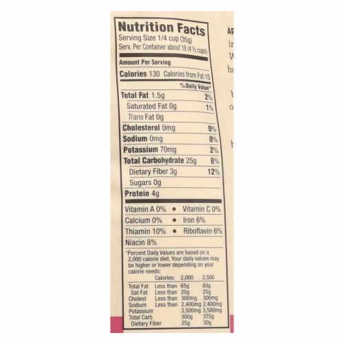 Arrowhead Mills® Organic Millet Flour Perspective: back