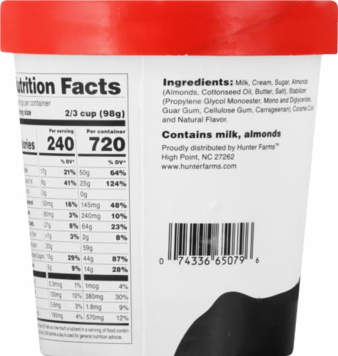 Howling Cow® Butter Almond Ice Cream Perspective: back