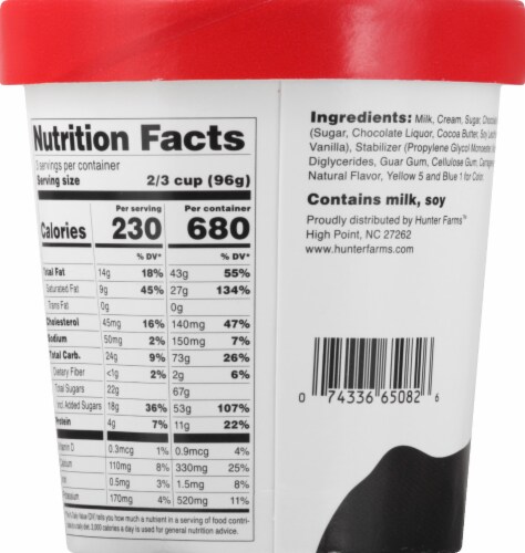 Howling Cow® Chocolate Mint Chip Ice Cream Perspective: back