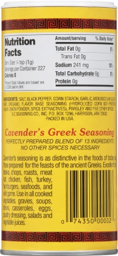 Thank you for - Cavender's Greek Seasoning (Official)