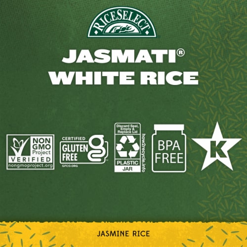 RiceSelect Gluten-Free Jasmati White Jasmine Rice Perspective: back