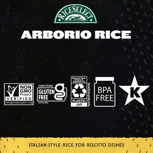 RiceSelect Gluten-Free Arborio Rice Perspective: back