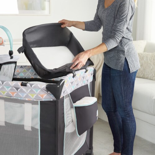 Ingenuity Smart and Simple 3 Piece Portable Playard with Storage Pockets Bryant 1 Piece Gerbes Super Markets