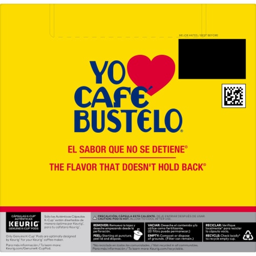 Cafe Bustelo, Café con Leche 10 K-⁠Cup Pods Pack of 4 