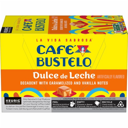Café Bustelo Dulce de Leche Artificially Flavored Coffee Perspective: back