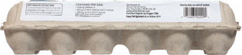 Wilcox Free Range Large Brown Organic Omega-3 Eggs Perspective: back