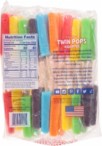 Budget Saver® Assorted Twin Ice Pops Perspective: back
