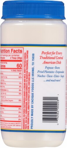 Cacique® Crema Salvadorena Sour Cream Perspective: back