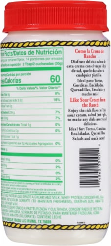 Ranchero® Crema Con Sal Sour Cream Perspective: back