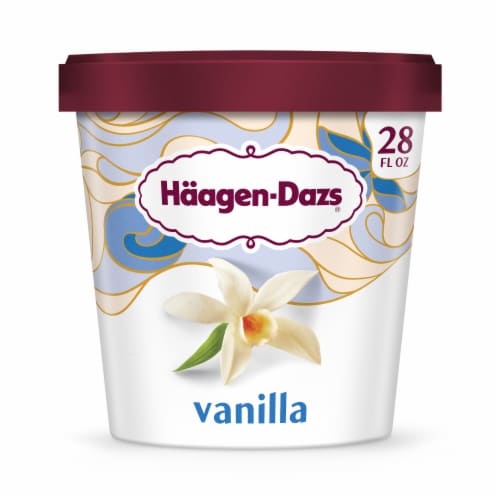 Häagen-Dazs Vanilla Ice Cream, 28 Oz. Perspective: back