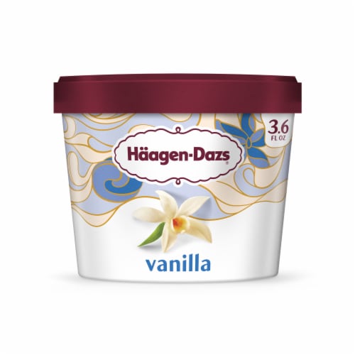 Haagen Dazs® Vanilla Ice Cream Cup Perspective: back