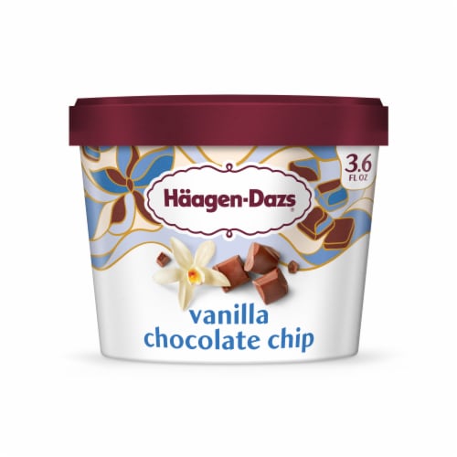 Haagen Dazs® Vanilla Chocolate Chip Gluten Free Ice Cream Cup Perspective: back