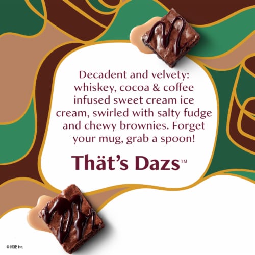 Häagen-Dazs Irish Cream Brownie Ice Cream, 14 Oz. Perspective: back