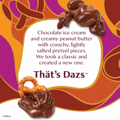 Haagen-Dazs Chocolate Peanut Butter Pretzel Ice Cream, 14oz Perspective: back