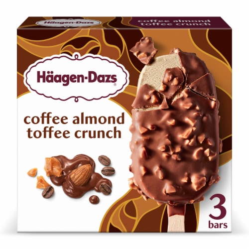 Haagen Dazs® Coffee Almond Toffee Crunch Ice Cream Bars Perspective: back