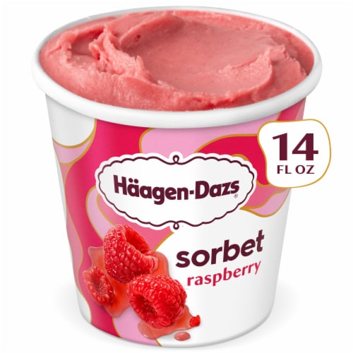Haagen Dazs® Raspberry Sorbet Pint Perspective: back