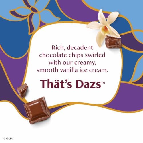 Haagen-Dazs Vanilla Chocolate Chip Ice Cream, 14oz Perspective: back