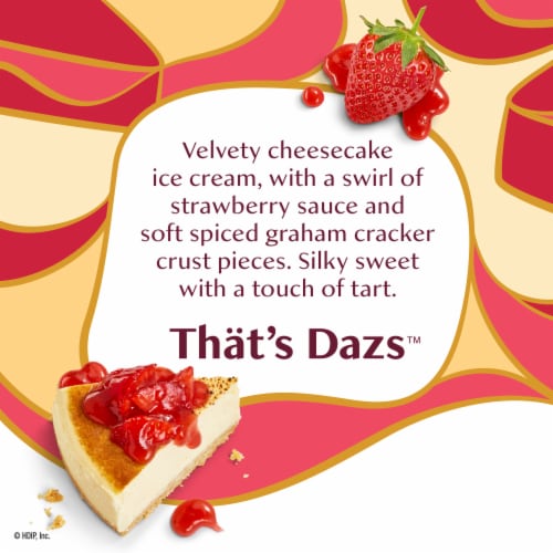 Haagen-Dazs New York Strawberry Cheesecake Ice Cream, 14oz Perspective: back