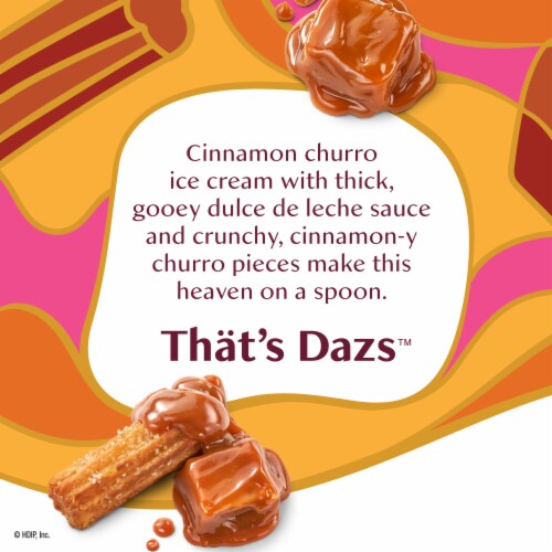 Haagen-Dazs Dulce de Leche Churro Ice Cream, 14oz Perspective: back