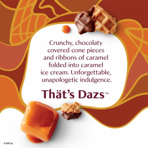 Haagen-Dazs Caramel Cone Ice Cream, 14 Oz. Perspective: back