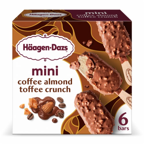 Haagen Dazs® Coffee Almond Crunch Mini Ice Cream Bars Perspective: back