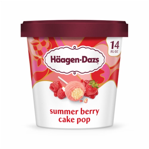 Haagen Dazs® Summer Berry Cake Pop Ice Cream Perspective: back