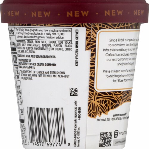 Haagen-Dazs® Spirits Rose & Cream Ice Cream Perspective: back