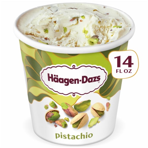 Häagen-Dazs Pistachio Ice Cream, 14 Oz. Perspective: back