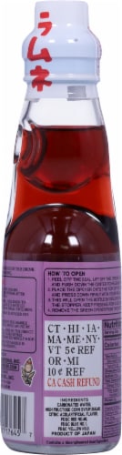Yappari Ramune Grape Carbonated Soft Drink Perspective: back