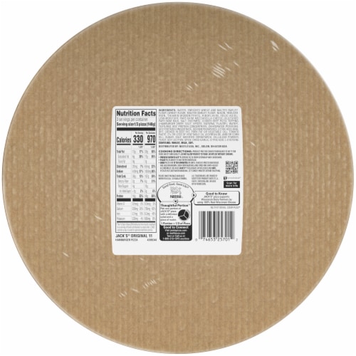 Jack's Original Thin Hamburger Pizza Perspective: back