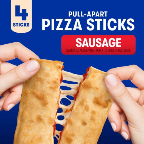 Jack’s Pull-Apart Sausage Pizza Sticks Extra Large Pizza Frozen Snack Rolls Perspective: back