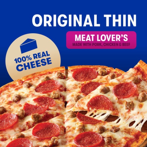 Jack's Meat Lover's Thin Crust Frozen Pizza Perspective: back