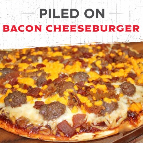 Jack's Bacon Cheeseburger Thin Crust Frozen Pizza Perspective: back