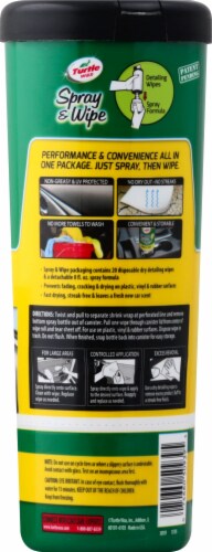Turtle Wax Protectant Spray & Wipes Perspective: back