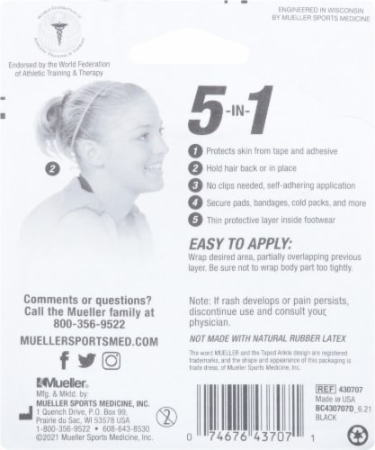 Mueller MWrap® Multi-Purpose Pre-wrap - Black Perspective: back