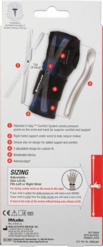 Mueller X-Stay Wrist Stabilizer Perspective: back