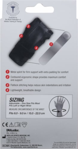 Mueller® Sports Medicine Reversible Splint Wrist Brace Perspective: back
