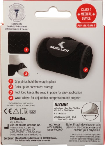 Mueller® Sports Medicine EasyGrip™ Ankle Wrap Perspective: back