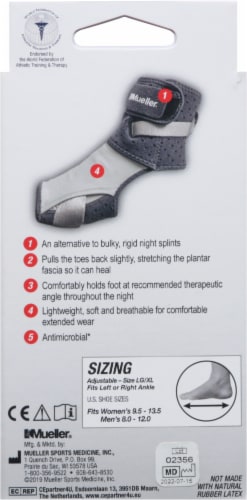 Mueller® Adjust to Fit Plantar Fasciitis Night Support Perspective: back