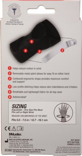 Mueller® Sports Medicine Reversible Wrist Brace Perspective: back
