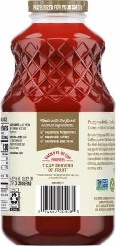 R.W. Knudsen® Cha Cha Not From Concentrate Red Tart Cherry Juice Perspective: back