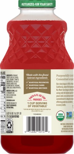 R.W. Knudsen® Organic Tomato Juice Perspective: back