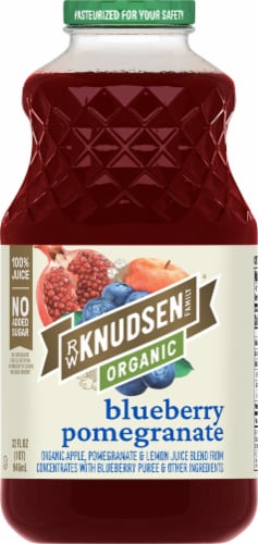 R.W. Knudsen Organic Blueberry Pomegranate Juice Blend Perspective: back