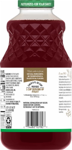 RW Knudsen Family® No Sugar Added Organic Cranberry Blueberry Juice Blend Perspective: back